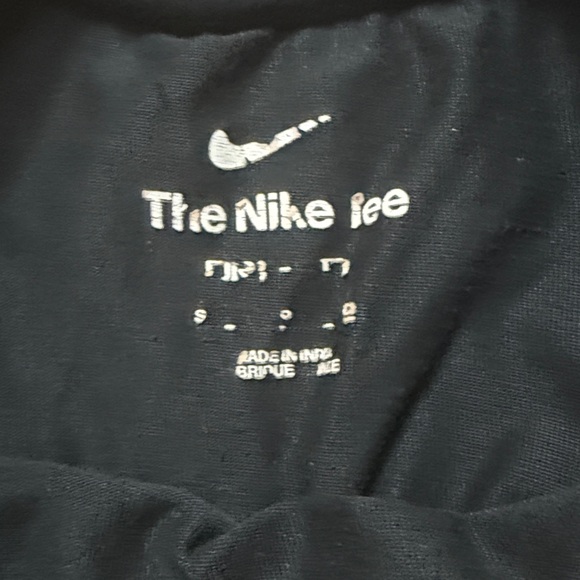 Nike Black Graphic Basketball Tee size Small Unisex Vintage Dri-Fit Floral - Picture 6 of 7